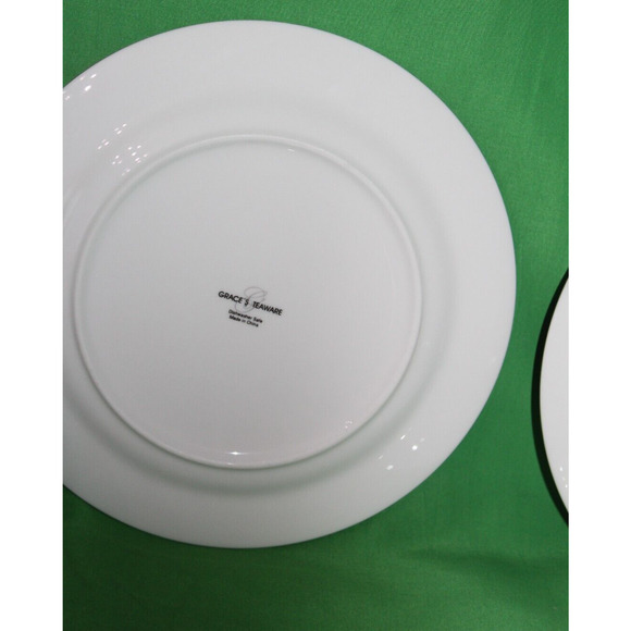 8 Piece Violets Purple Floral Grace's Teaware 4 Mugs 4 Plates Tea Coffee Serving - Picture 13 of 13